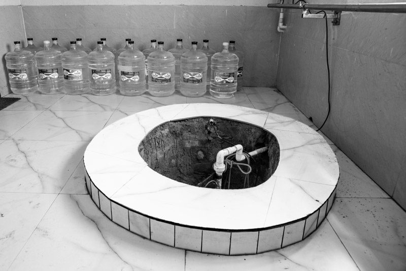 A dugwell from where groundwater is treated to produce Sulabh Safe Drinking Water in Panchberia village, Paschim Medinipur district, West Bengal